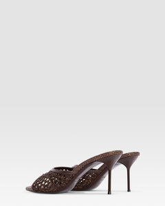 WOVEN RAFFIA MULE