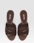 WOVEN RAFFIA MULE