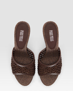WOVEN RAFFIA MULE