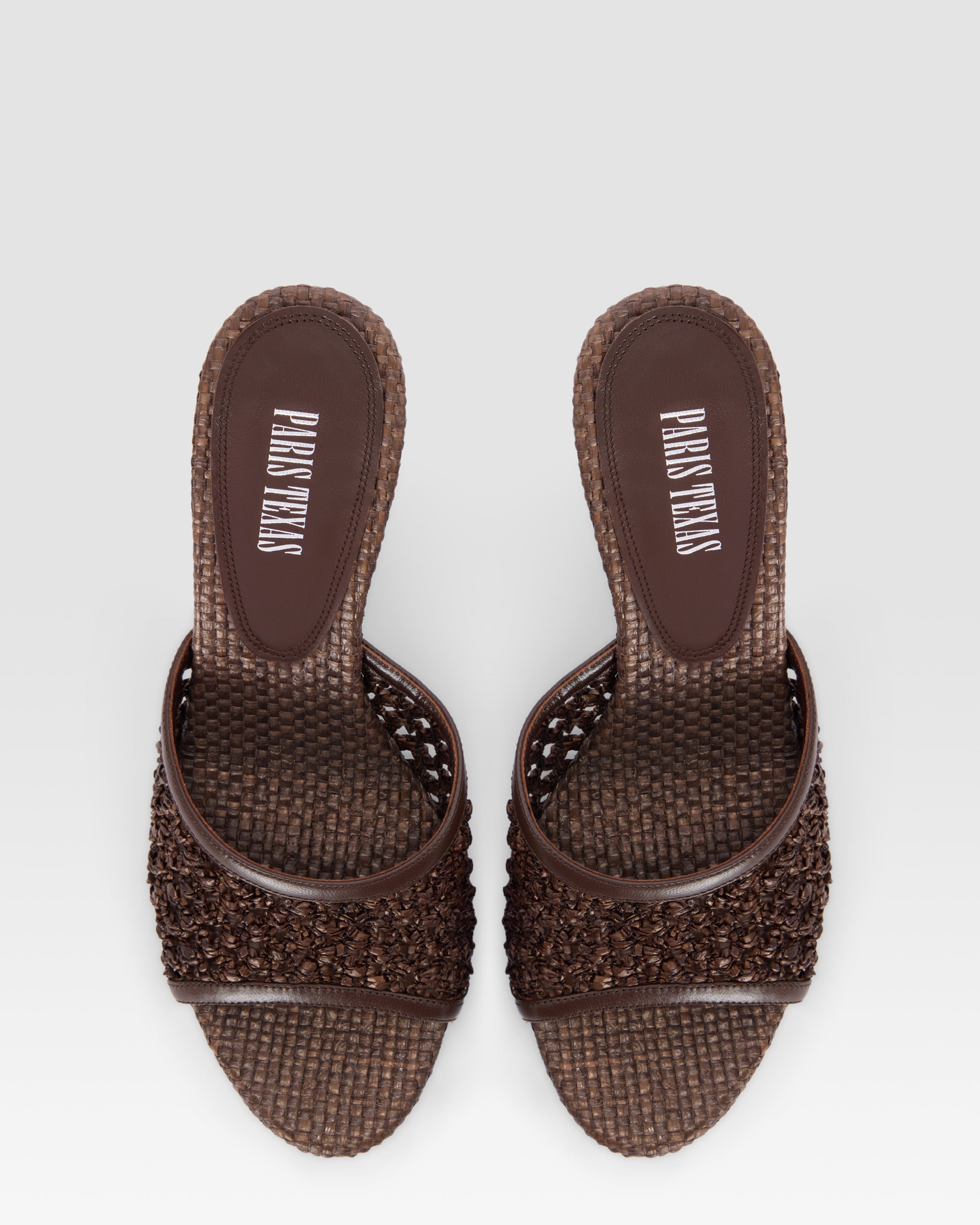 WOVEN RAFFIA MULE