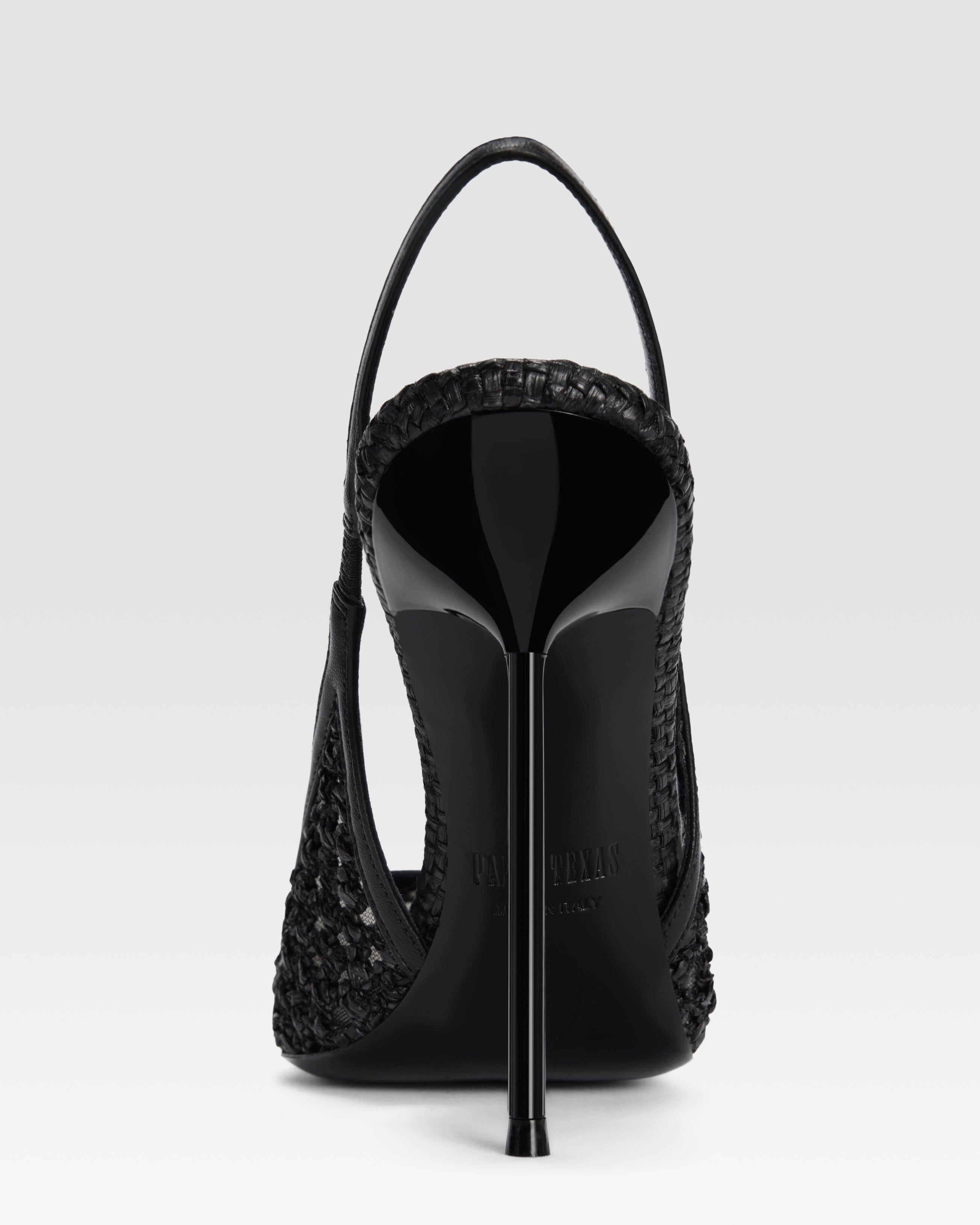SLINGBACK IN WOVEN RAFFIA