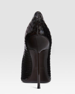 ESCARPIN EN CUIR IMPRIME PYTHON
