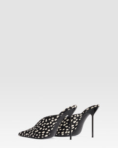 PRINTED HAIRCALF SABOT