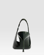 SLINGBACK EN CUIR IMPRIME PYTHON