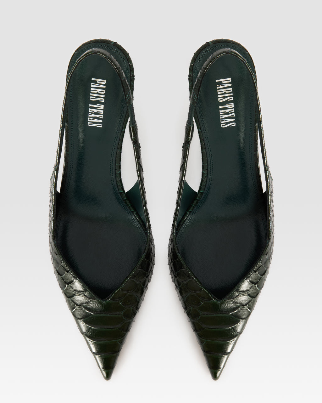SLINGBACK EN CUIR IMPRIME PYTHON