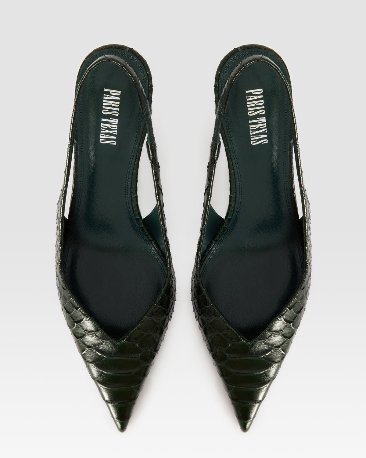 SLINGBACK EN CUIR IMPRIME PYTHON