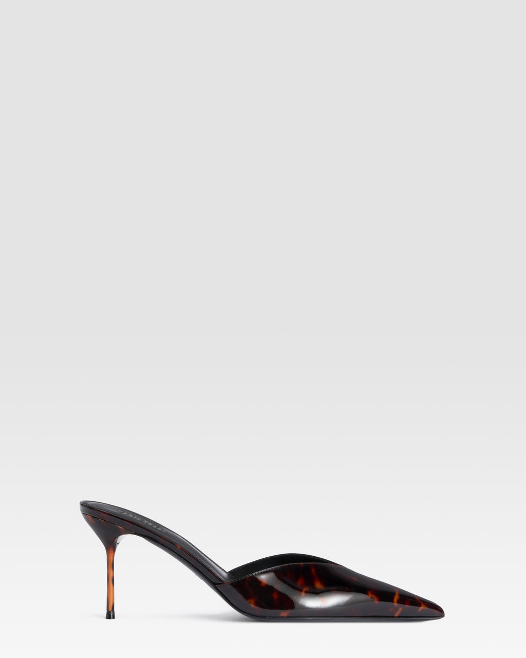 TORTOISE PATENT LEATHER SABOT
