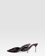 TORTOISE PATENT LEATHER SABOT