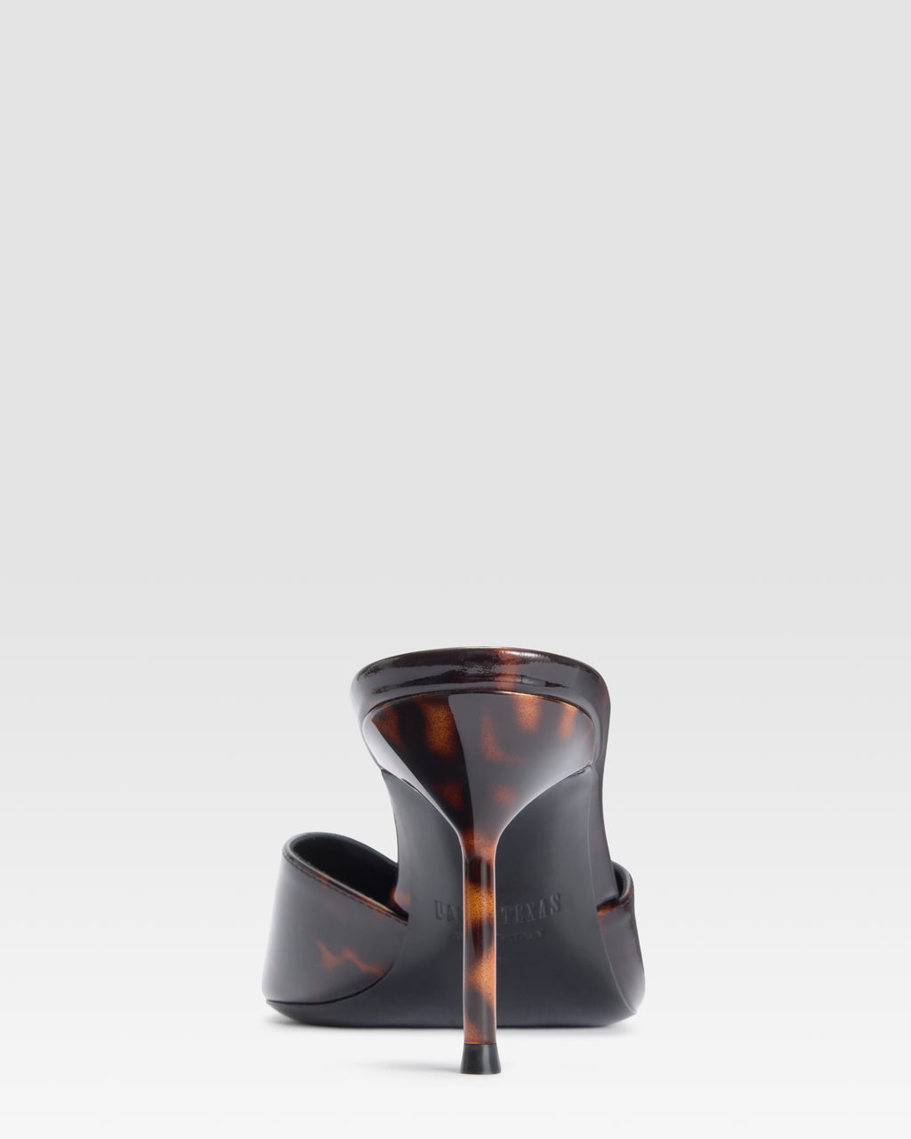 TORTOISE PATENT LEATHER SABOT