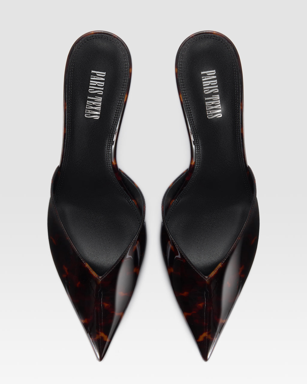 TORTOISE PATENT LEATHER SABOT