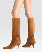VELOURSLEDER STIEFEL