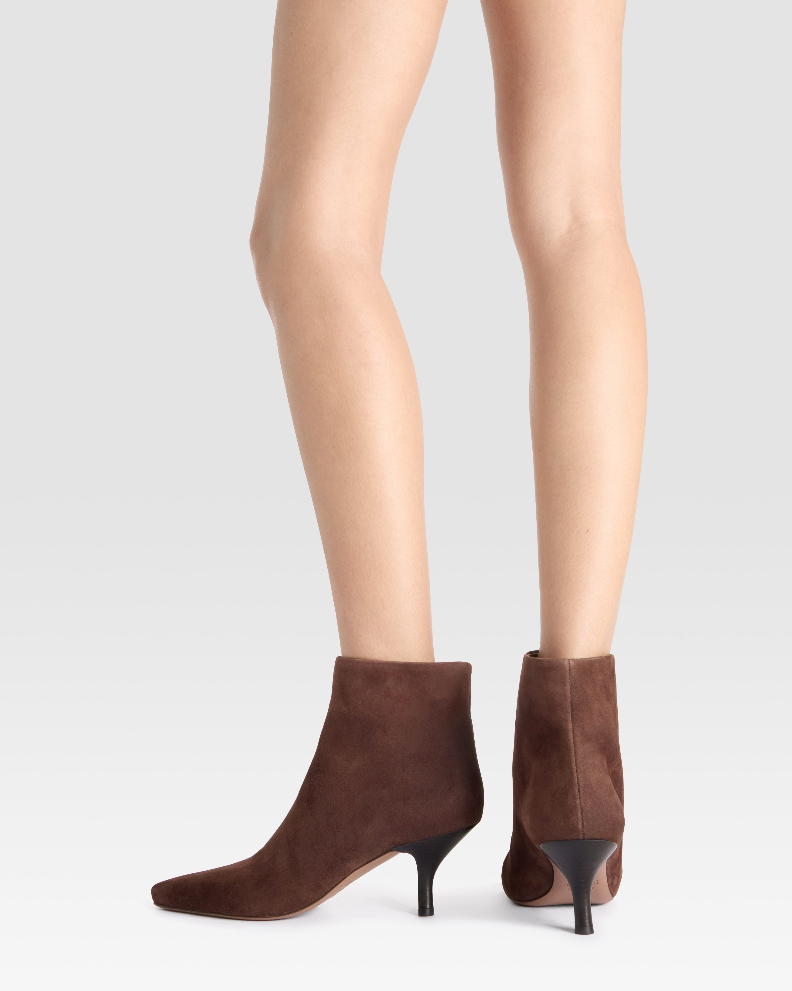 VELOURSLEDER ANKLE BOOT