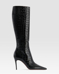 KROKO-PRINT STIEFEL — CARBONE