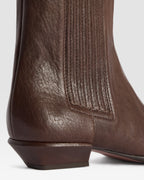 LEATHER ANKLE BOOT