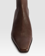 LEATHER ANKLE BOOT