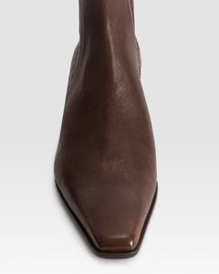 LEATHER ANKLE BOOT