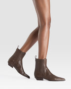LEATHER ANKLE BOOT