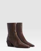 LEATHER ANKLE BOOT