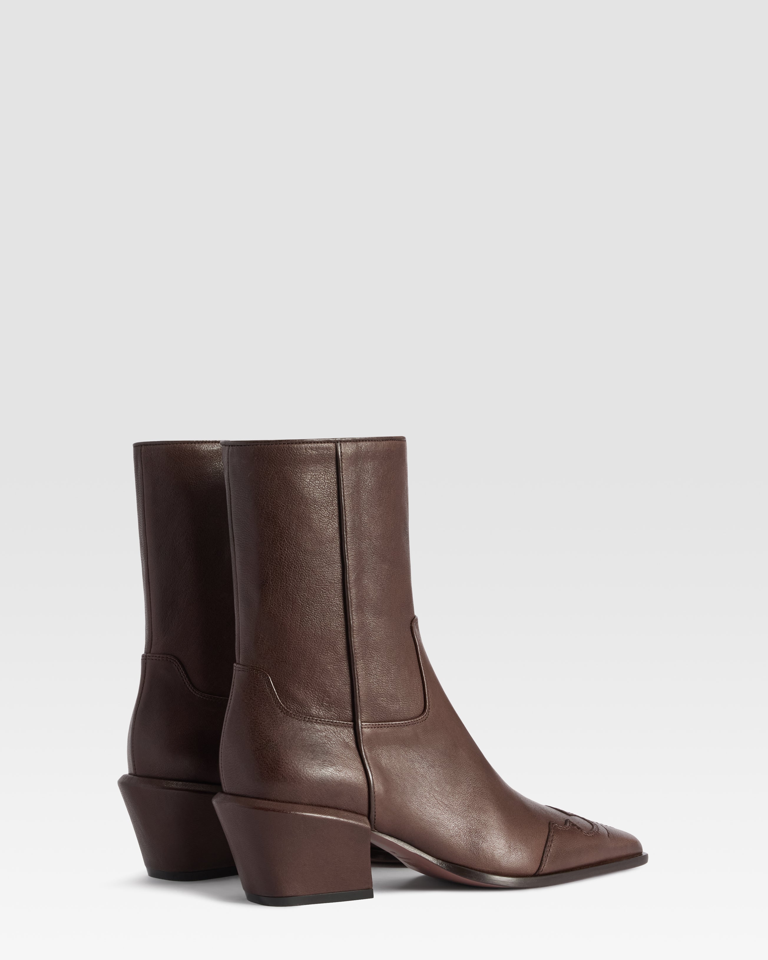 LEATHER ANKLE BOOT