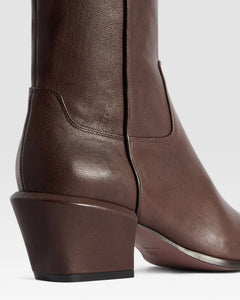 LEATHER ANKLE BOOT
