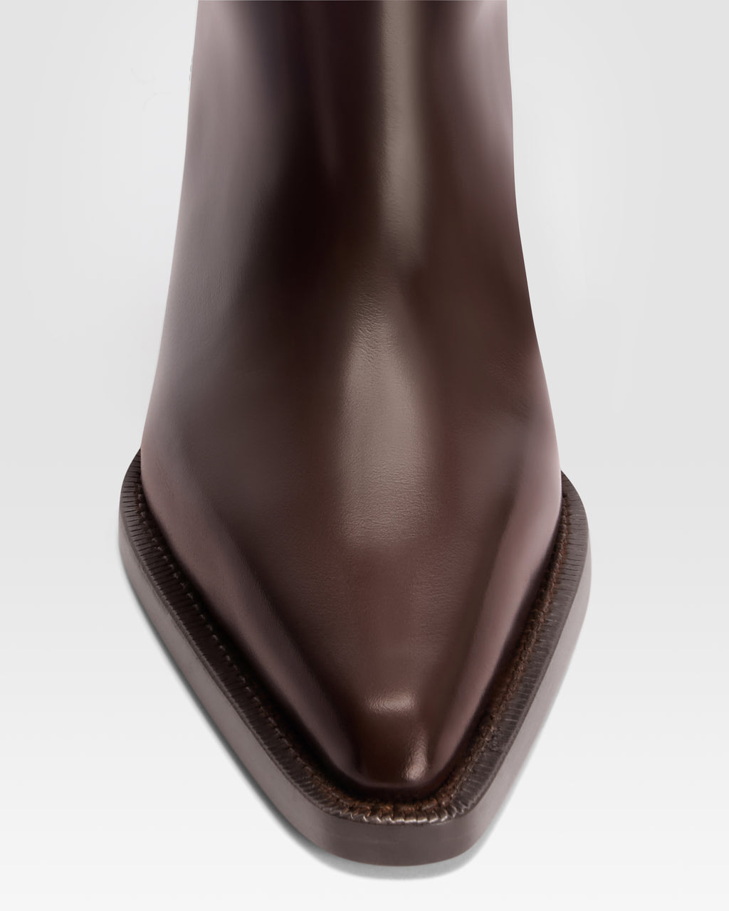GEBURSTETER LEDER ANKLE BOOT
