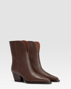 LEATHER ANKLE BOOT