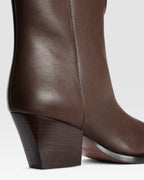 LEATHER ANKLE BOOT