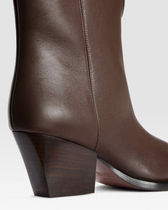 LEATHER ANKLE BOOT