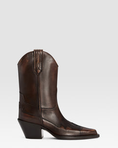 BOTA WESTERN DE PIEL EFECTO VINTAGE