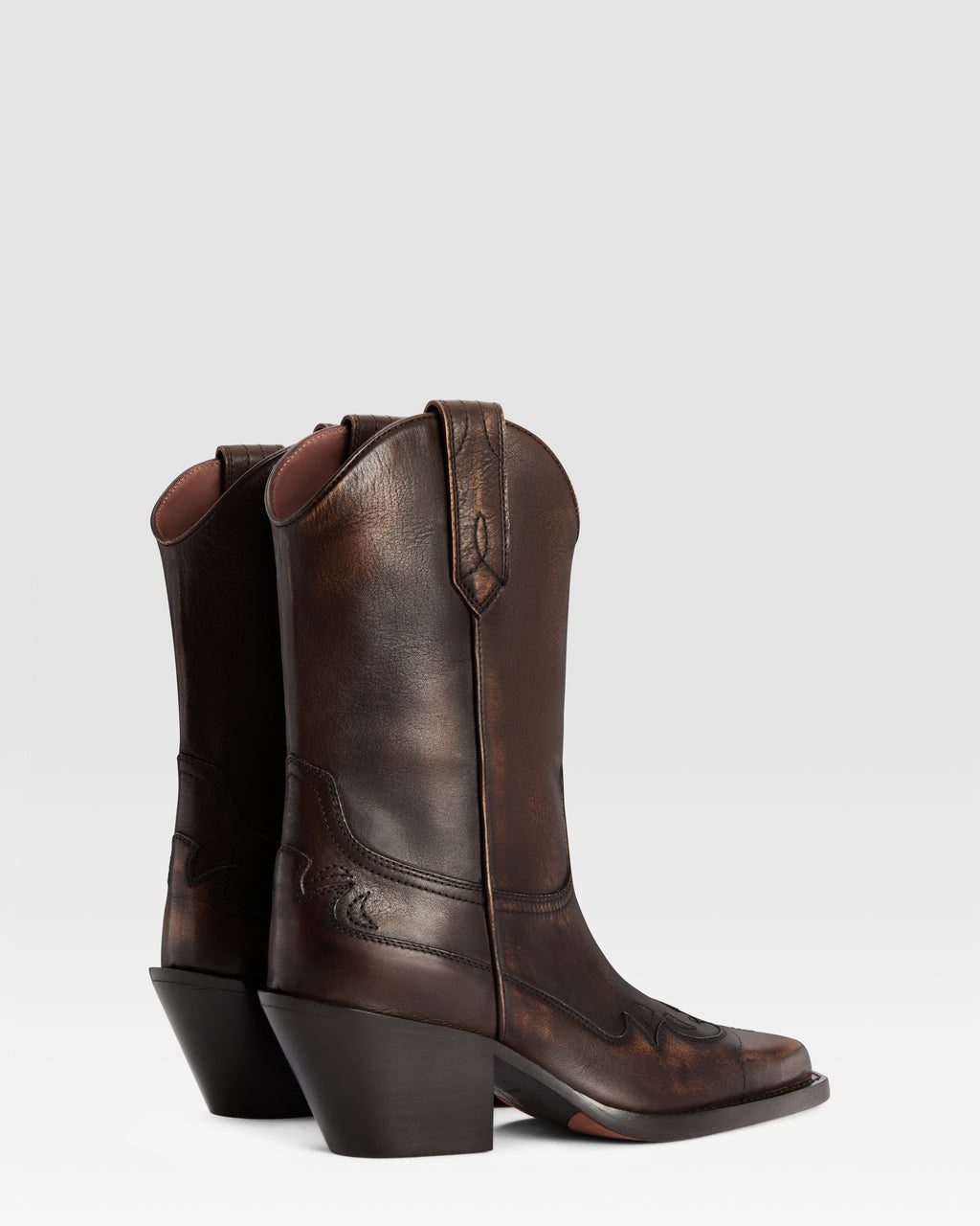 BOTA WESTERN DE PIEL EFECTO VINTAGE
