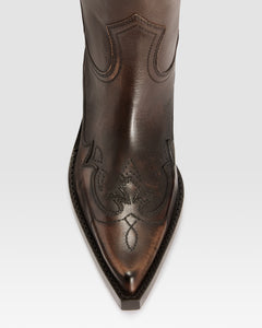 BOTA WESTERN DE PIEL EFECTO VINTAGE