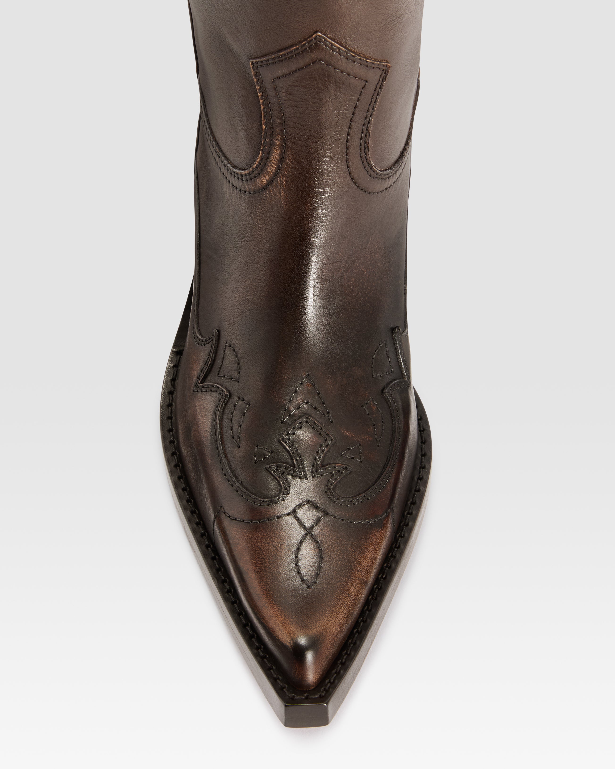 BOTA WESTERN DE PIEL EFECTO VINTAGE