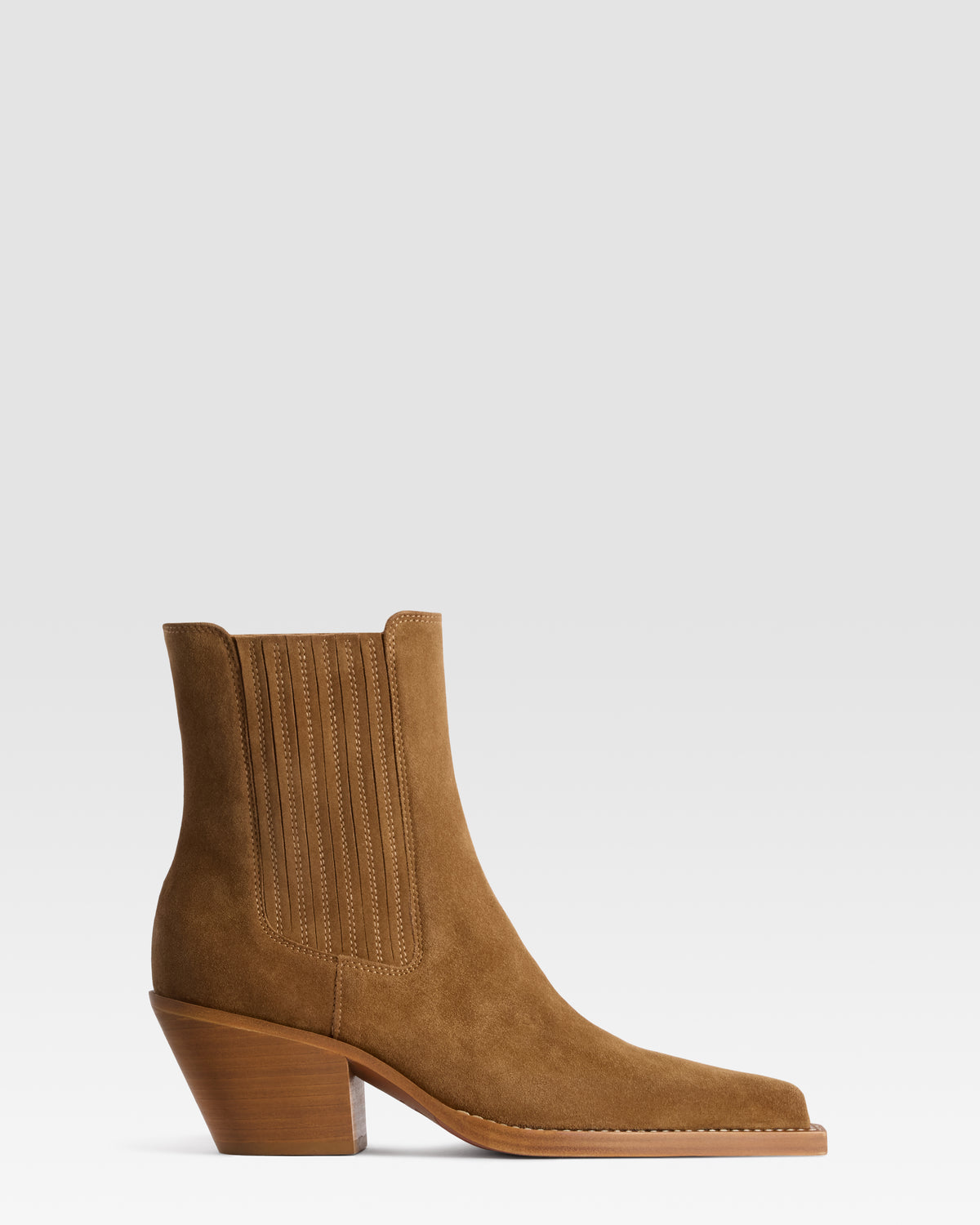 STIVALETTO TEXANO IN PELLE SCAMOSCIATA