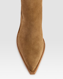 VELOURSLEDER WESTERN ANKLE BOOT