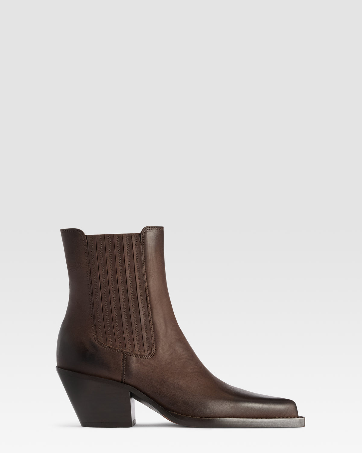 STIVALETTO TEXANO IN PELLE