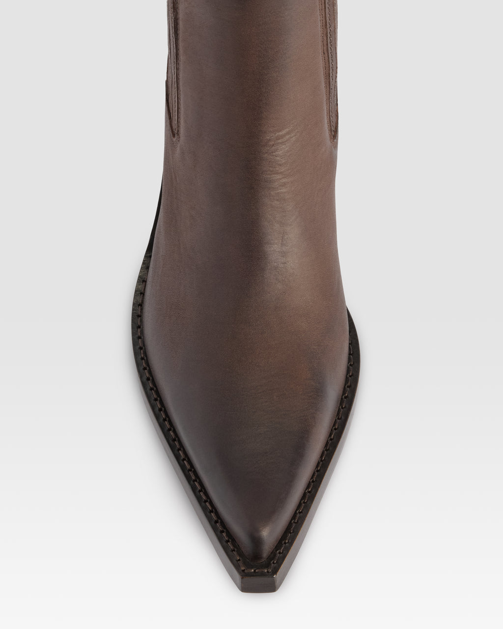 LEDER WESTERN ANKLE BOOT