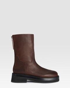 LEDER ANKLE BOOT
