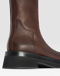 LEDER ANKLE BOOT