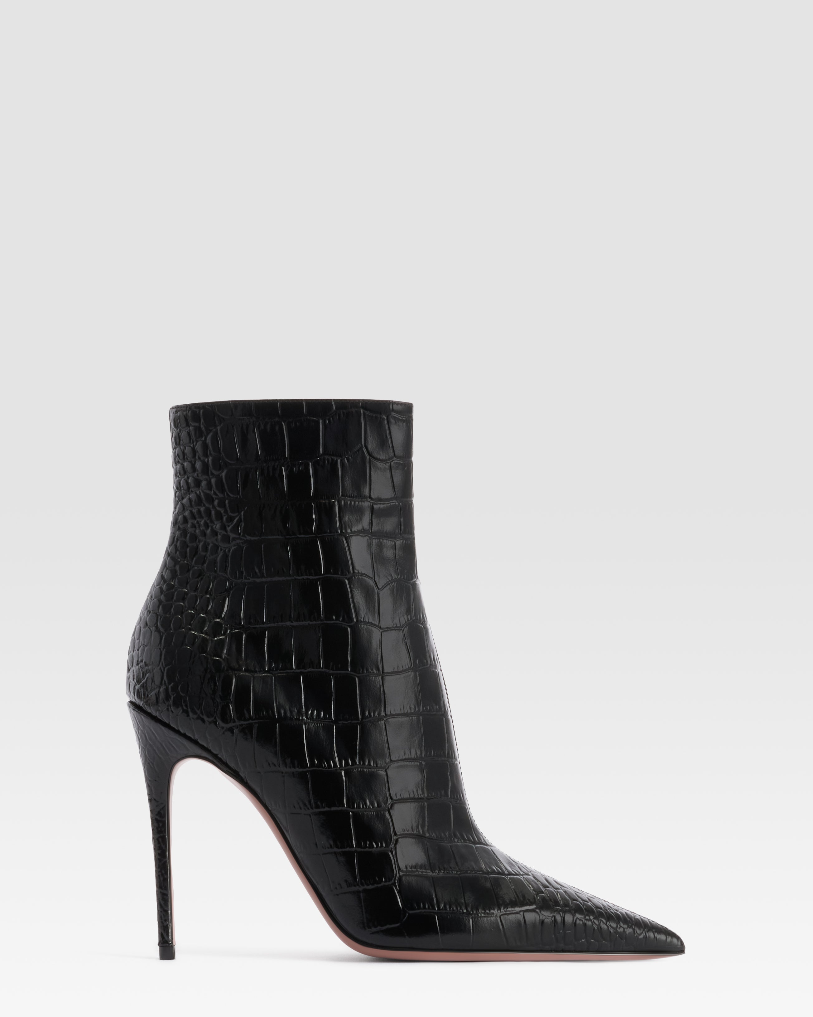 CROCO-PRINT ANKLE BOOT