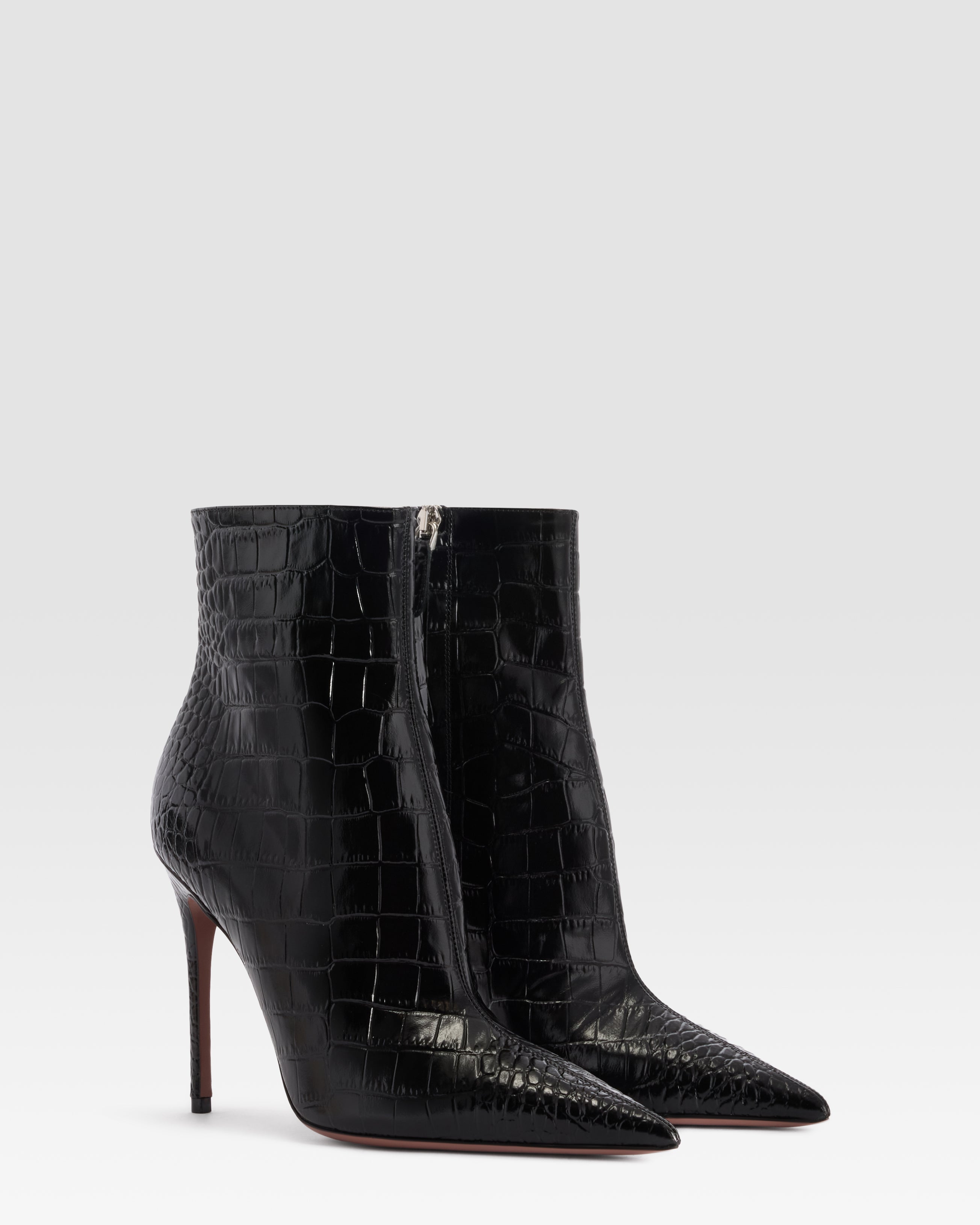 CROCO-PRINT ANKLE BOOT
