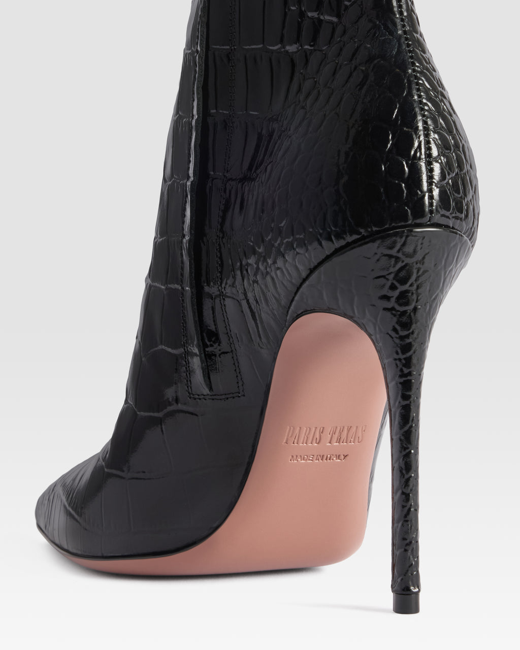 CROCO-PRINT ANKLE BOOT
