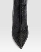 CROCO-PRINT ANKLE BOOT