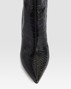 CROCO-PRINT ANKLE BOOT