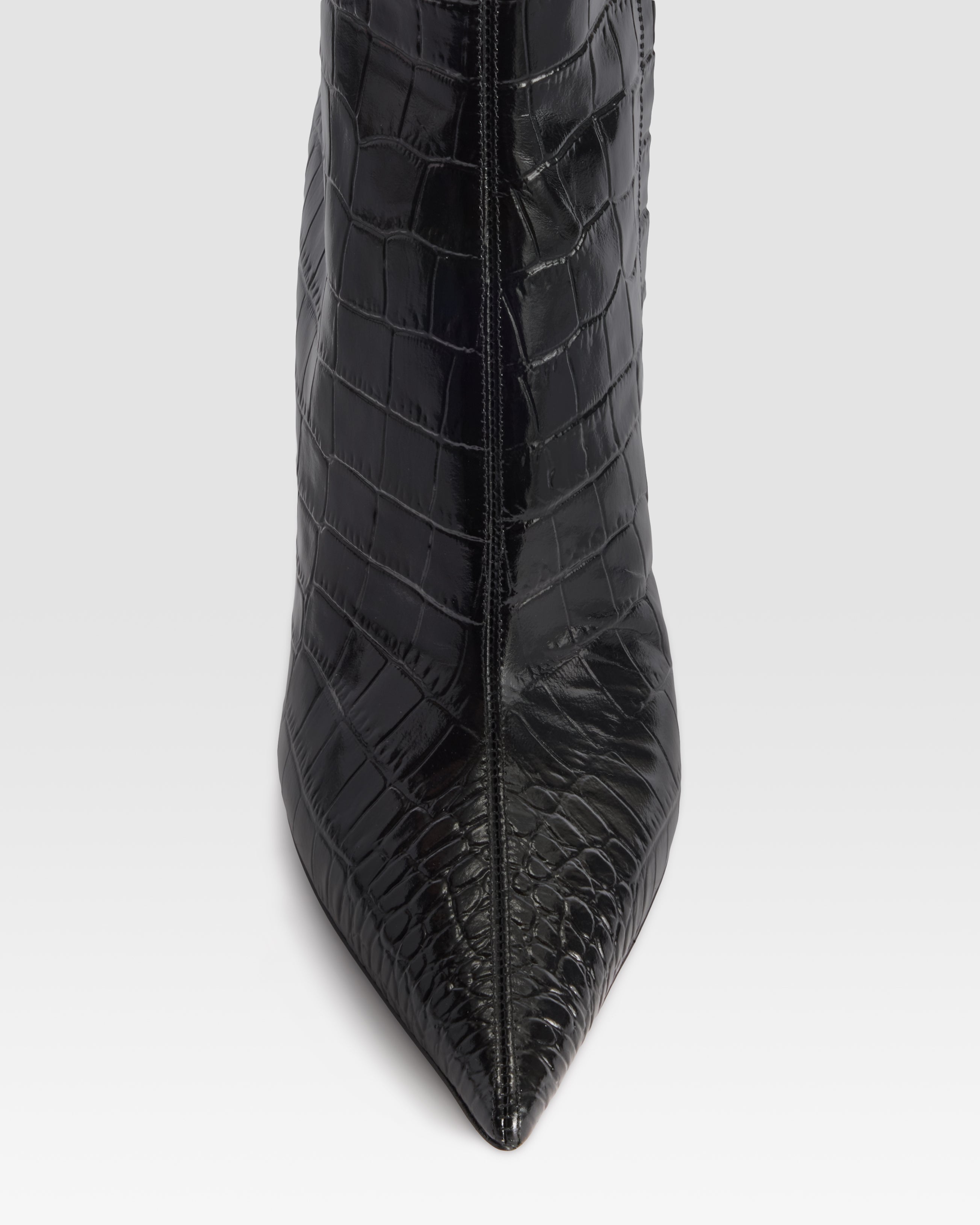 CROCO-PRINT ANKLE BOOT