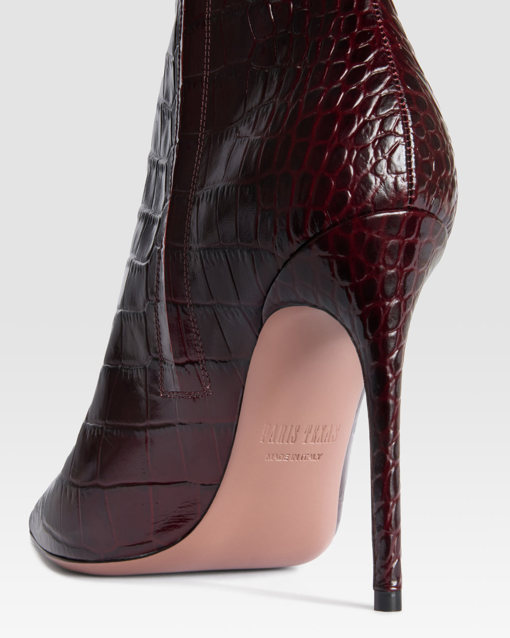 CROCO-PRINT ANKLE BOOT