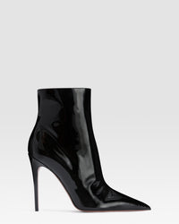 LACKLEDER ANKLE BOOT — BLACK
