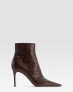 CROCO-PRINT ANKLE BOOT