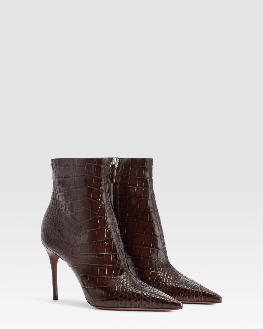 CROCO-PRINT ANKLE BOOT