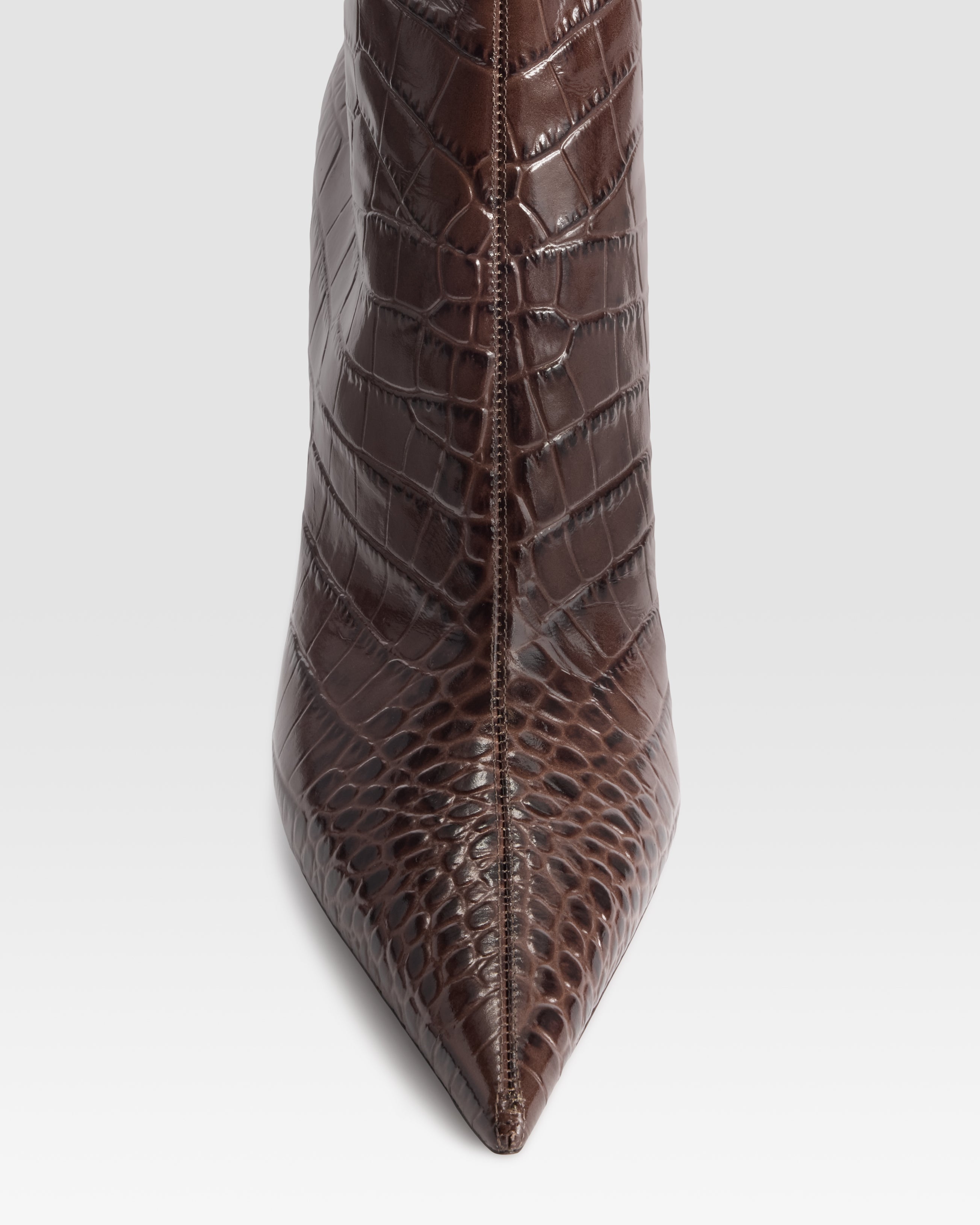 CROCO-PRINT ANKLE BOOT
