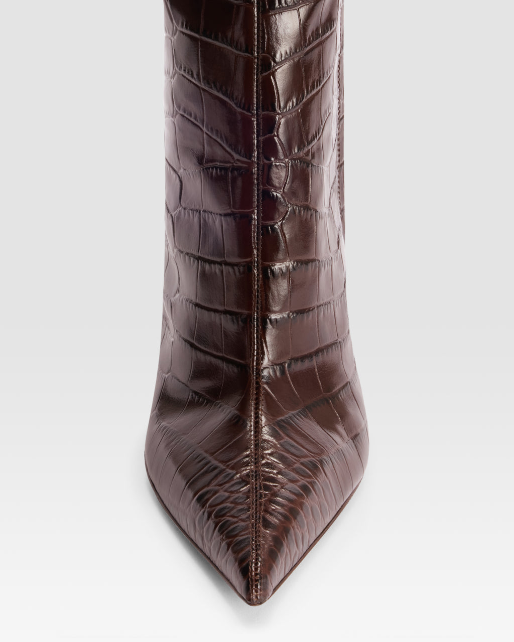 KROKO-PRINT LEDERSTIEFEL MIT WEICHEM FELLSTRIP